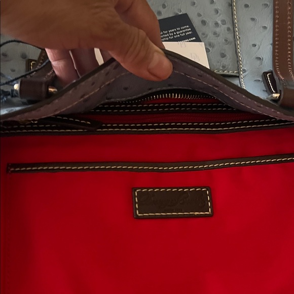 Dooney & Bourke Dusty Blue Lexington Embossed Tote NWT retail $238 - Picture 6 of 8